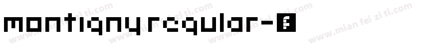 montigny regular字体转换